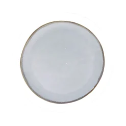Assiette a dessert en grès nacré d20cm - Nori
