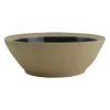 Assiette creuse en grès bleu marine d18cm - Jade