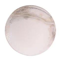 Assiette dessert en grès blanc d21cm - mojave