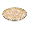 Assiette dessert en grès jaune d21cm - imany