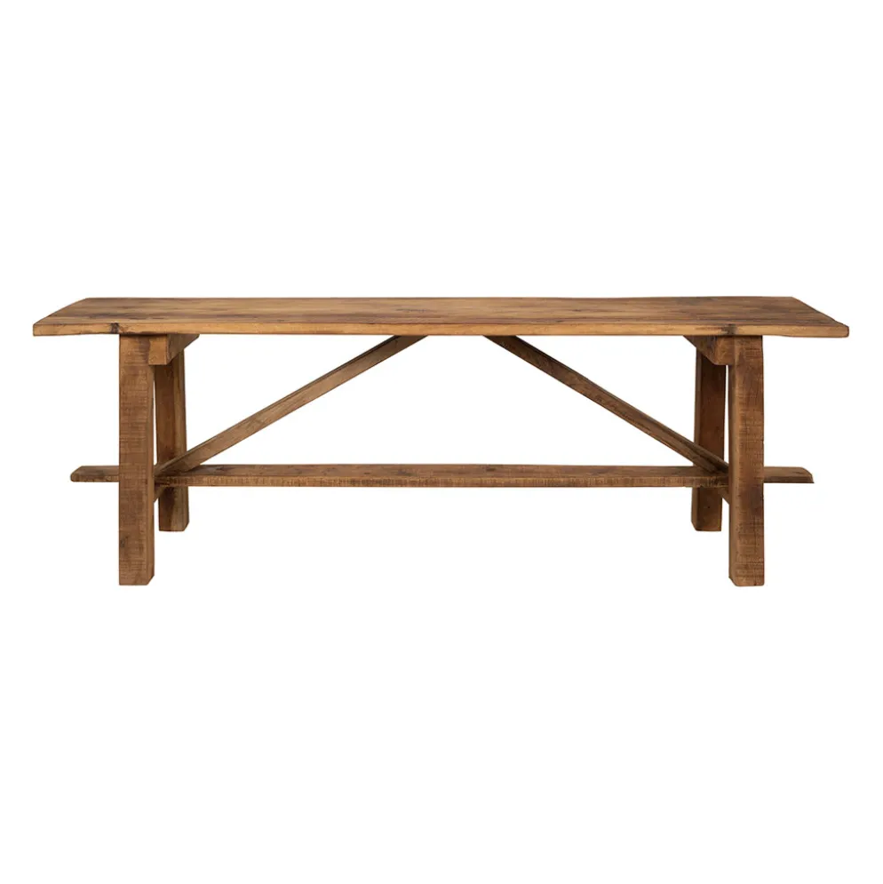Banc en bois recyclé naturel - Campagne