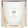 Bougie Bijou Bracelet Or bille noire Fleur de thé 45h