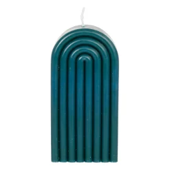 Bougie en paraffine et verre vert foncé - Funny
