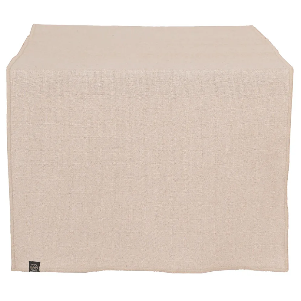 Chemin de table en lin et coton naturel 48x160cm - Calvi II