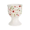 Coquetier en faïence fleur - Collection