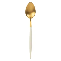 Cuillère en inox ivoire et doré - Barisa