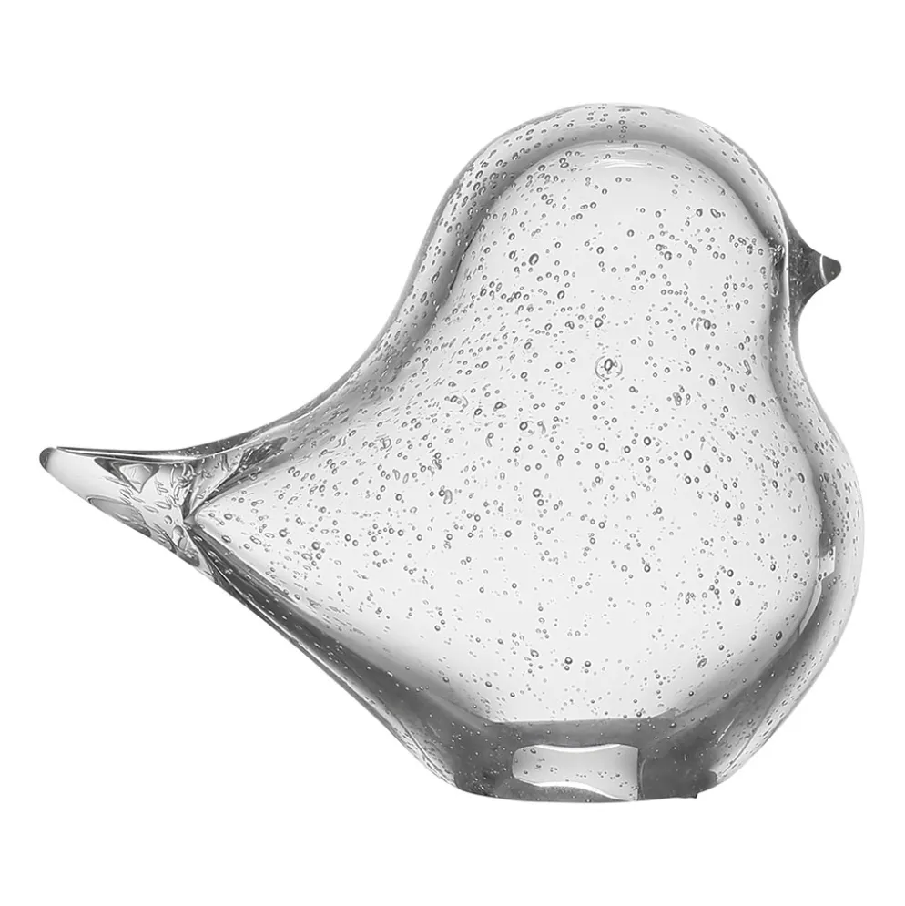 Deco oiseau en verre - Bouvreuil