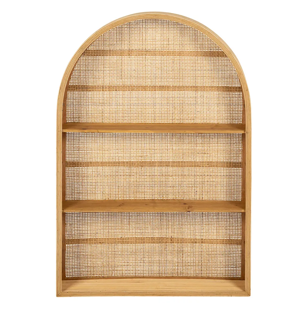 Etagère murale 3 niveaux en rotin naturel H91cm - Essencia