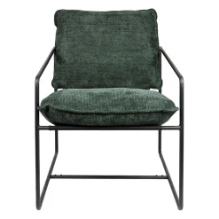 Fauteuil en tissu et fer émeraude - Elément