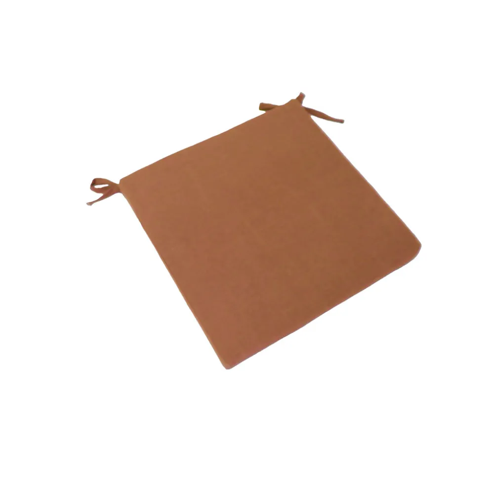 Galette de chaise extérieure en coton terracotta 40x40cm - Colors