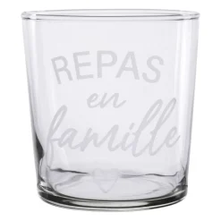 Gobelet famille en verre blanc 36cl - Bodega