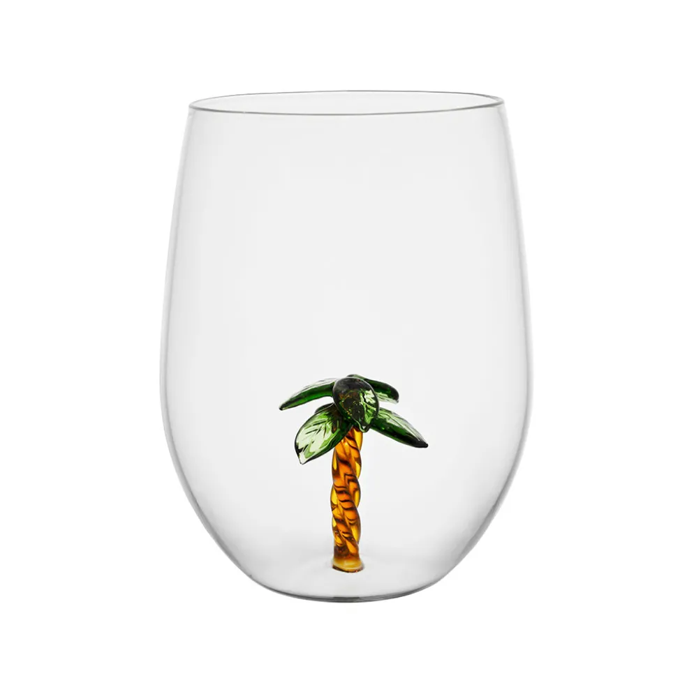 Gobelet palmier en verre 60cl - Colorea