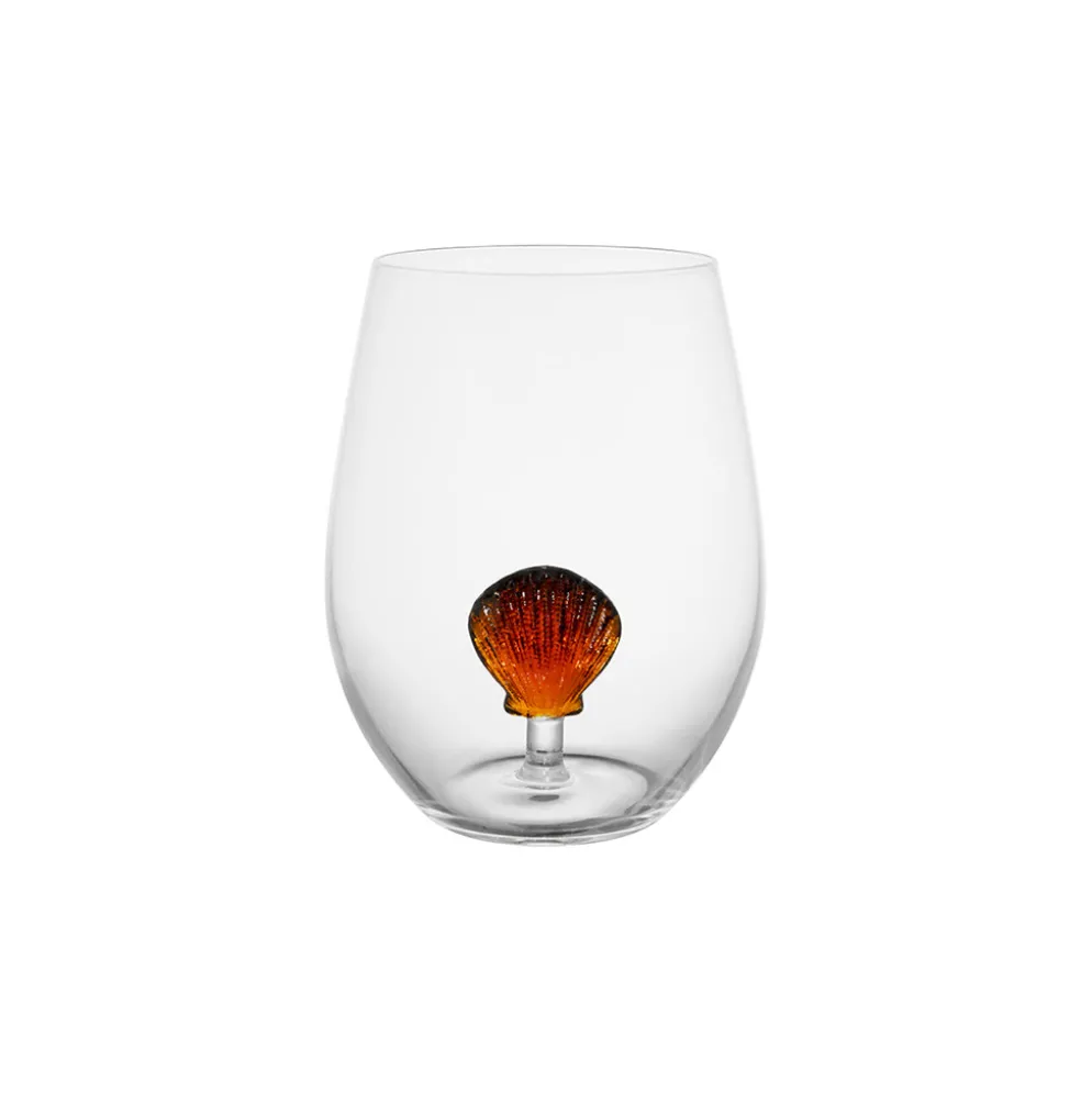 Gobelet st-jacques en verre borosilicate ambre 50cl - Mer