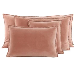 Housse de coussin en coton mocaccino 45x45cm - Manhattan