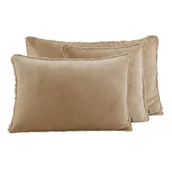 Housse de coussin en coton beige 40x60cm - Kobe