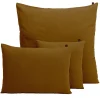 Housse de coussin en lin et coton gold 80x80cm - Figari