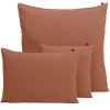 Housse de coussin en lin et coton mocaccino 80x80cm - Figari