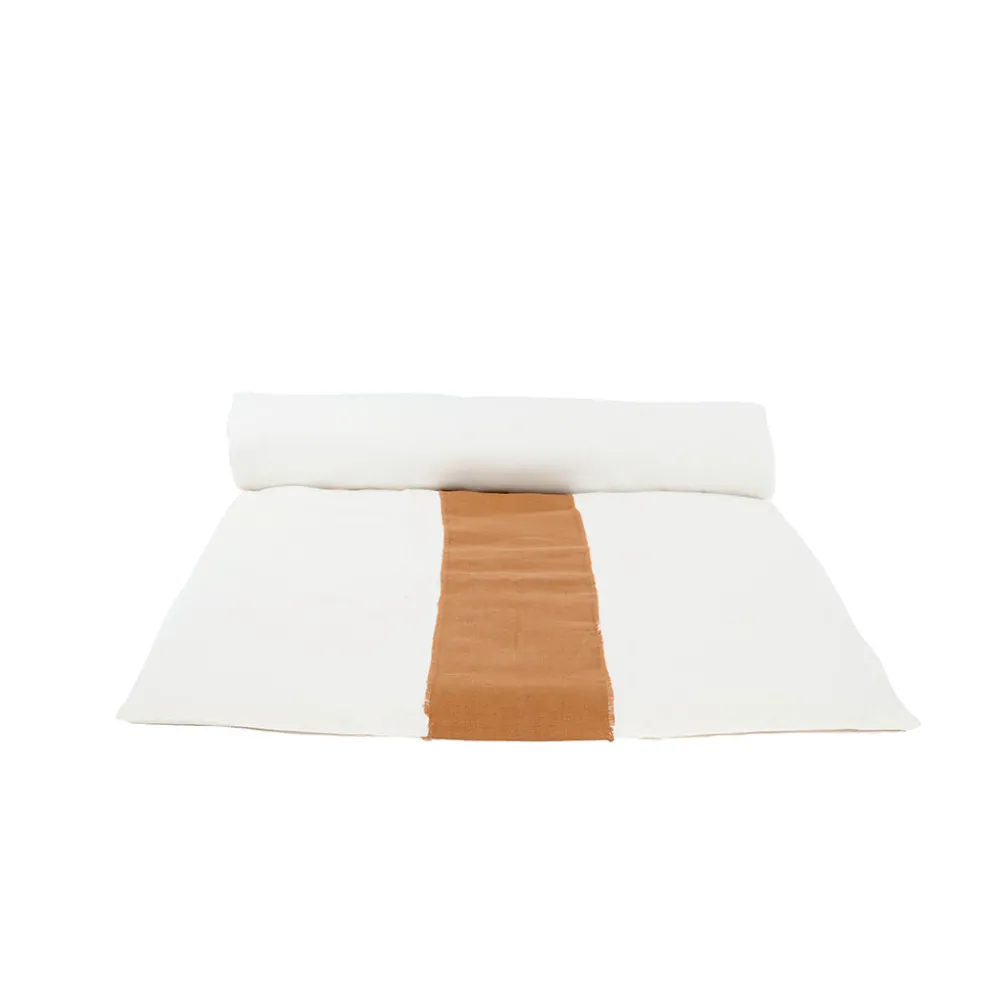 Housse d'edredon en lin tabac 200x85cm - Goa