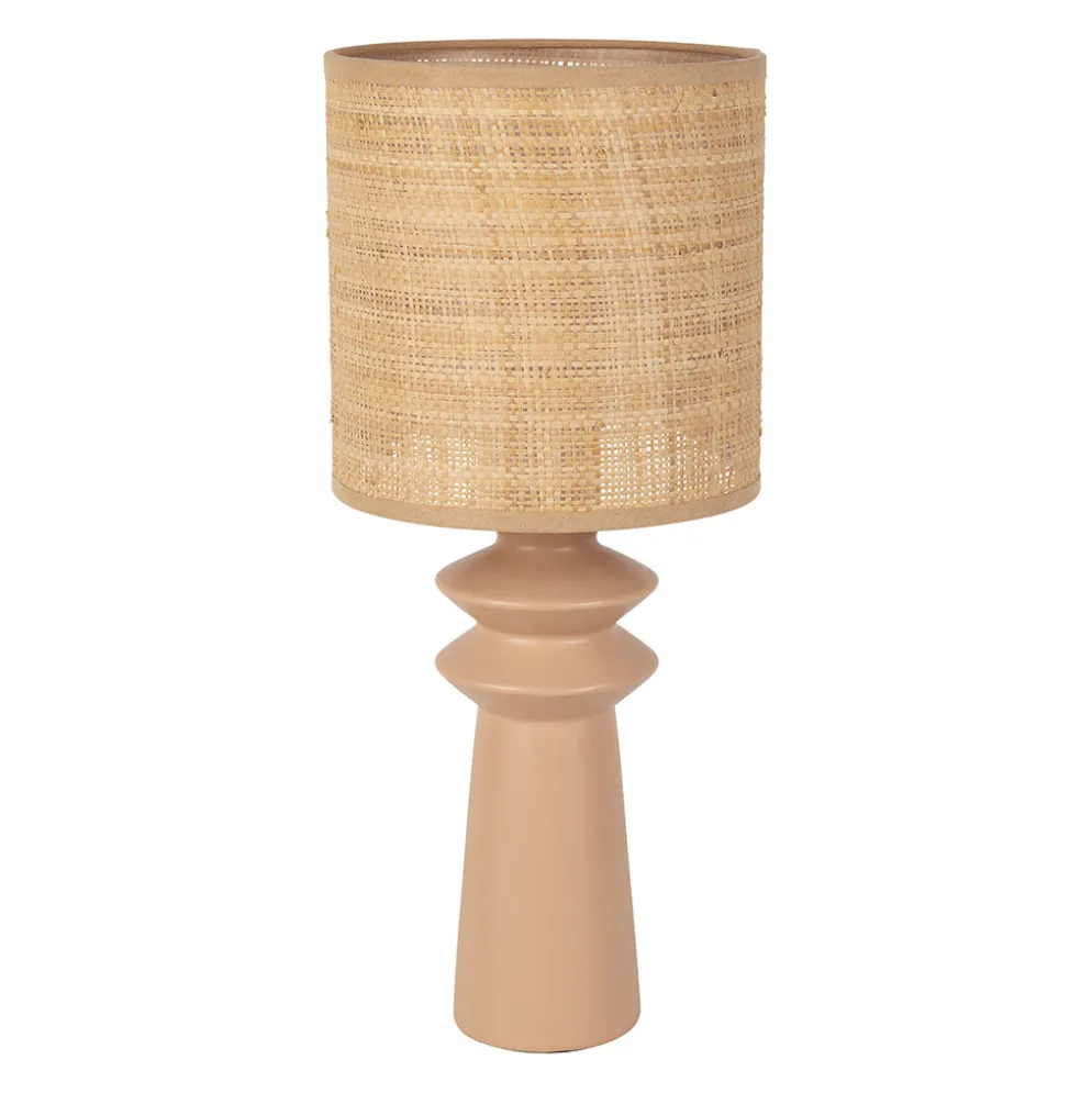 Lampe en papier et céramique nude h44cm E14 - Opale