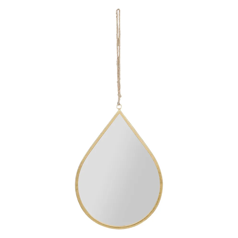 Miroir goute en fer doré 32x46cm - Ornalise