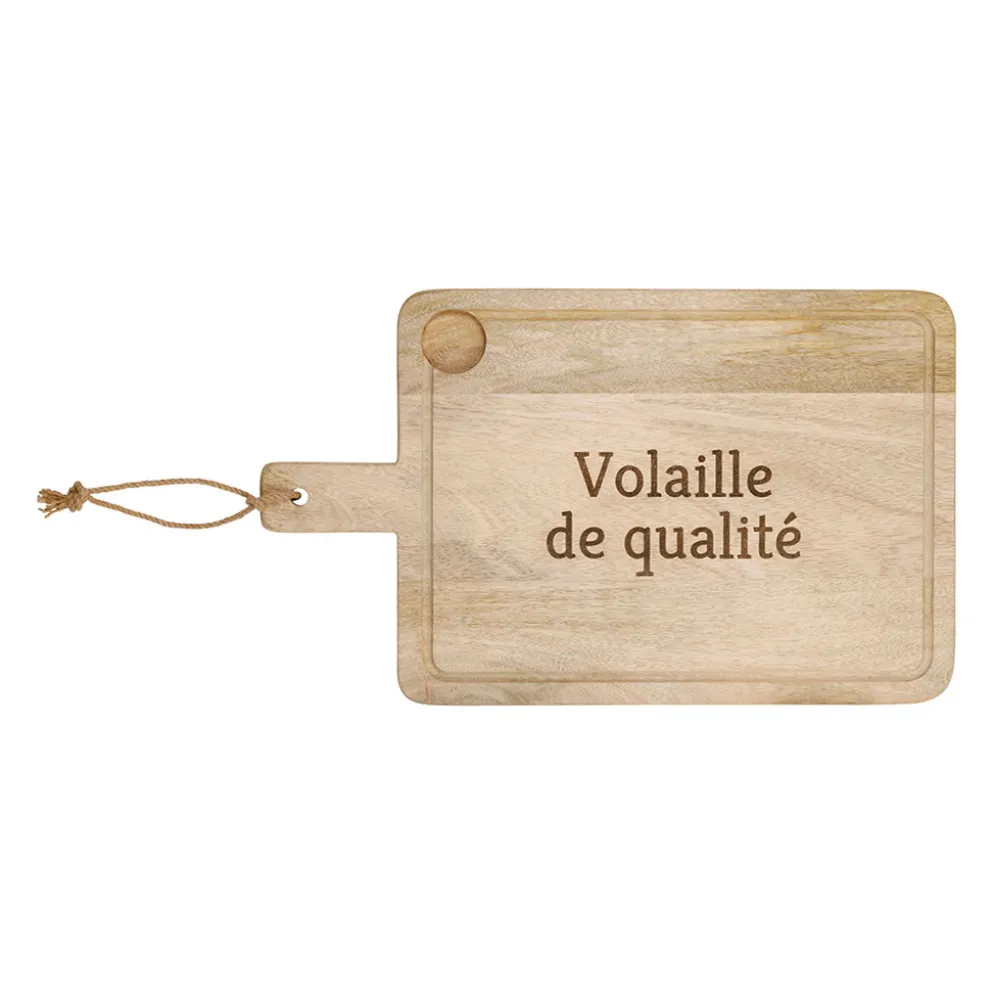 Planche à découper en bois d'acacia 50x30cm - Campagne