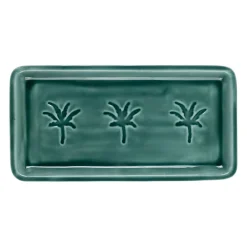Plateau en fer émeraude 30x15cm - Allegra