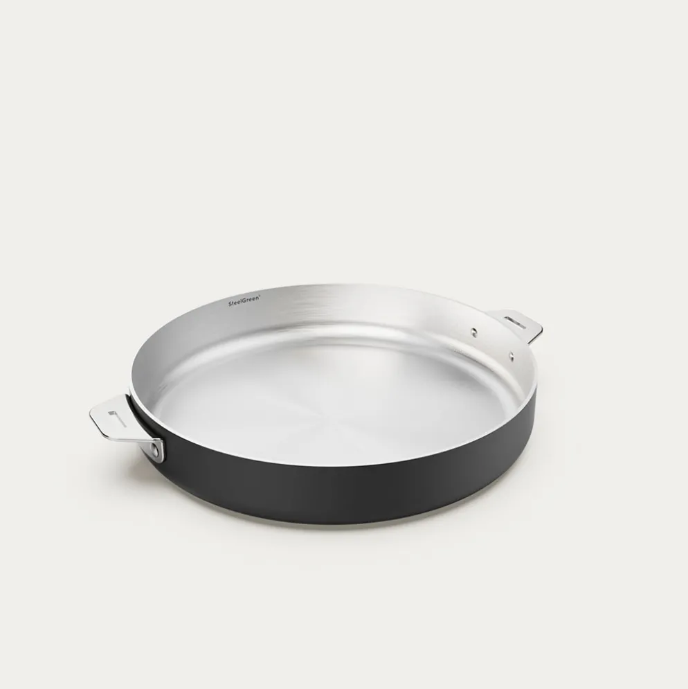 Poêle en inox graphite d28cm - La Merveilleuse