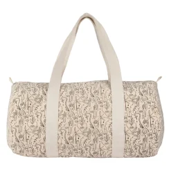 Sac weekend ecru et noir - Tulum