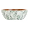 Saladier en acacia et résine vert - palmier