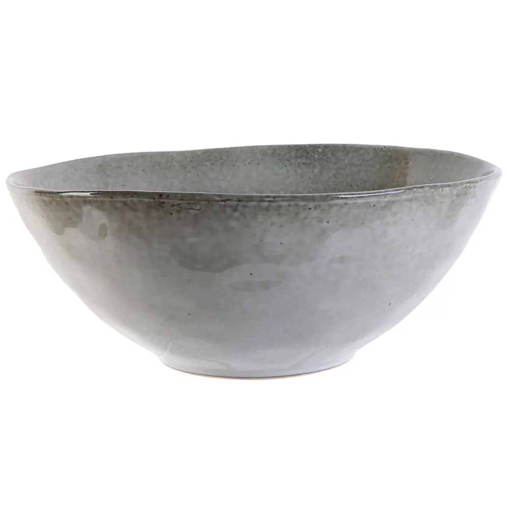 Saladier en grès gris d28cm - Au grès du temps