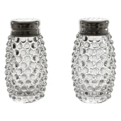 Saliere poivriere en verre -perloa