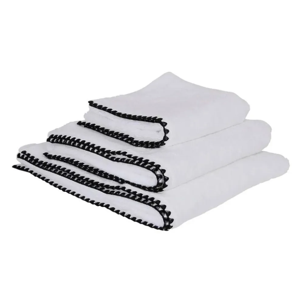 Serviette de douche en coton blanc 90x140cm - issey