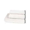 Serviette de toilette invité en coton craie 30x50cm - Issey