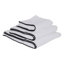 Serviette de toilette issey blanc 50x100cm en coton