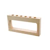 Support pour 6 tubes en bois de hêtre naturel