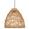 Suspension conique en corde de papier d38cm E27 - Calyp