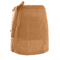 Tablier camel en gaze de coton 45x80cm - Gaia