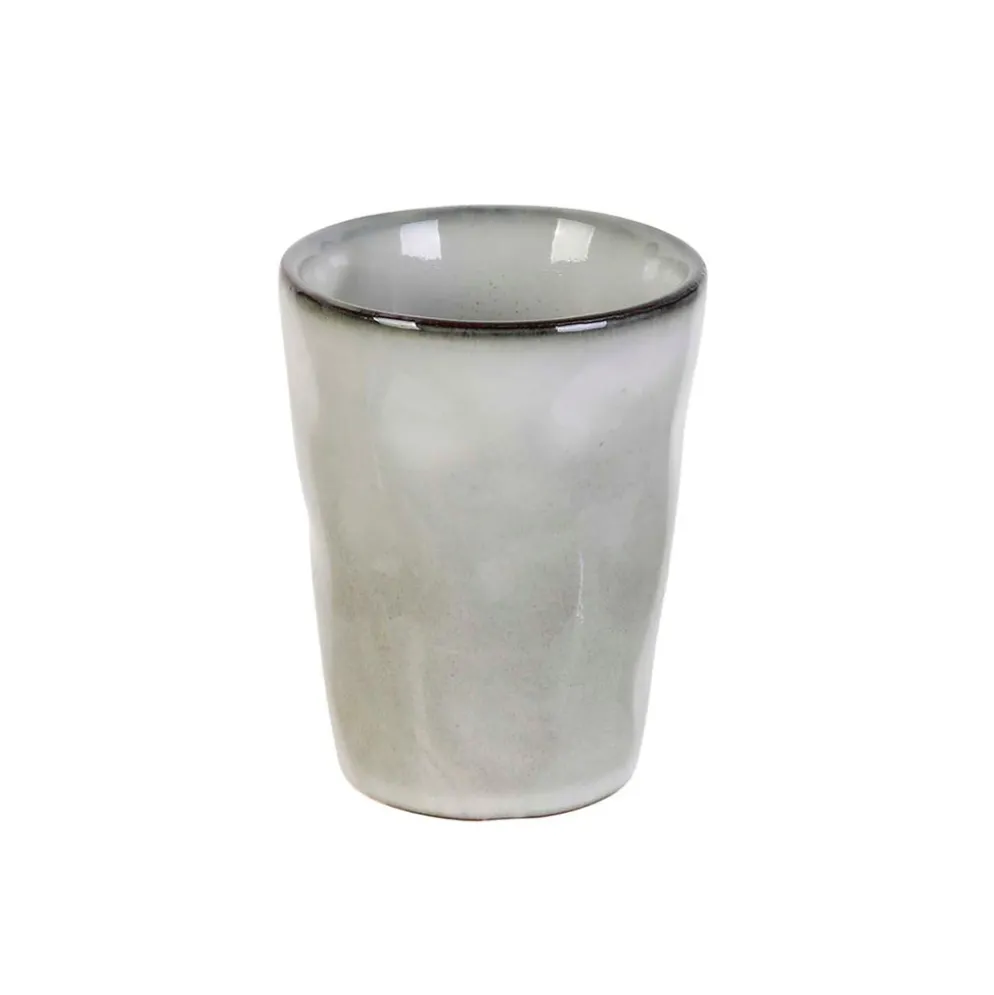 Tasse expresso en grès gris - du temps