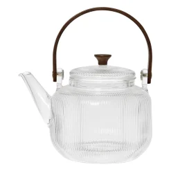Theiere en verre borosilicate transparent 85cl - Manarola
