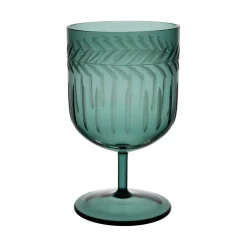 Verre à pied en verre borosilicate émeraude 20cl - Azelie
